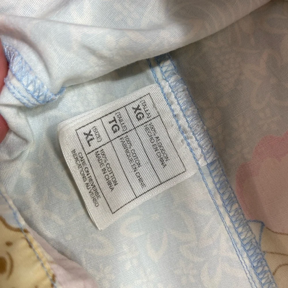 Disney women’s Winnie the Pooh light blue drawstring‎ pajama shorts 100% cotton - Picture 7 of 9